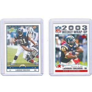 LaDainian Tomlinson LA Chargers Hall Of Fame Running Back NFL Cards Perfect!!